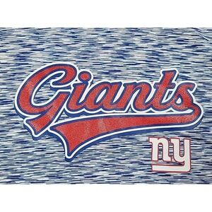New Era NFL Apparel New York Giants Short Sleeve Crew Neck Large GLITTER STRETCH